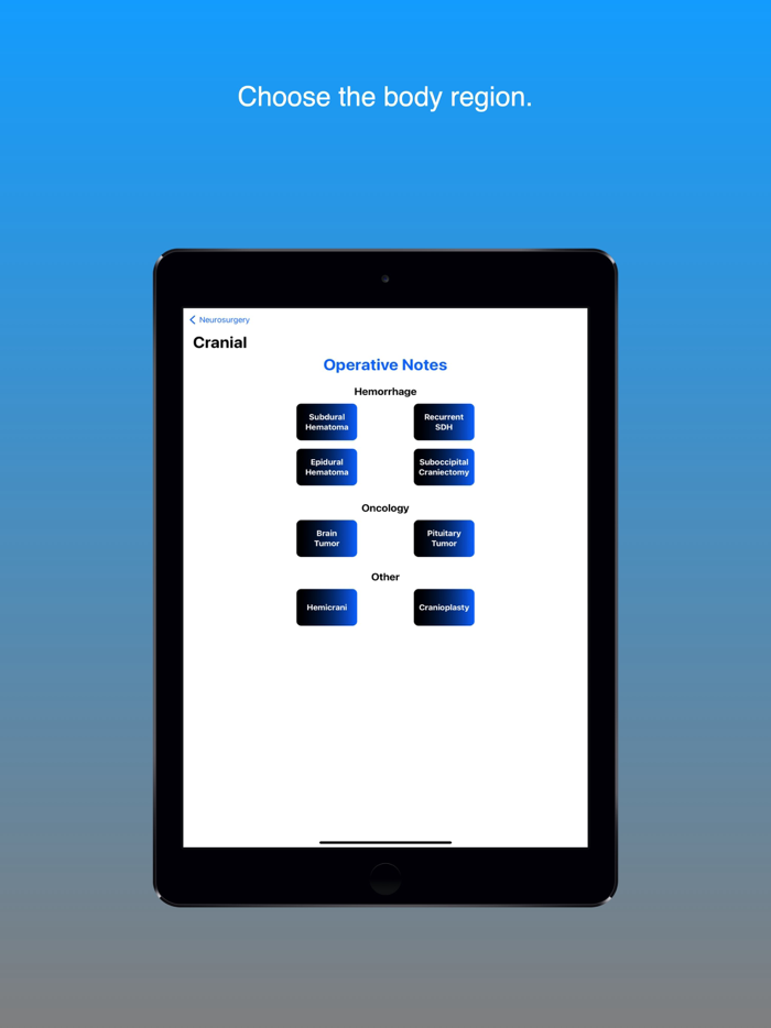 Neurosurgery Operative Notes