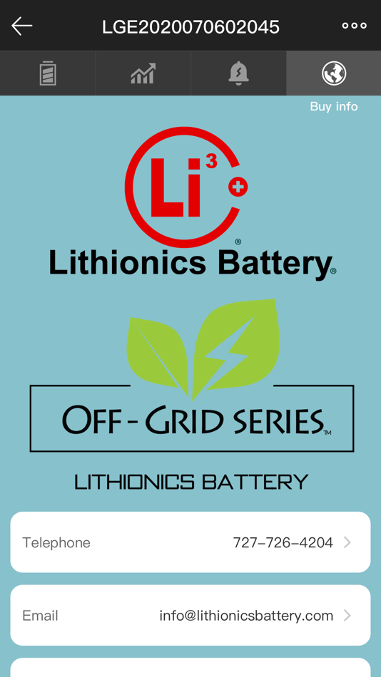 #4. Off-Grid Battery (iOS) 由: Lithionics Battery LLC