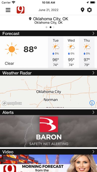 News 9 Weather Screenshot