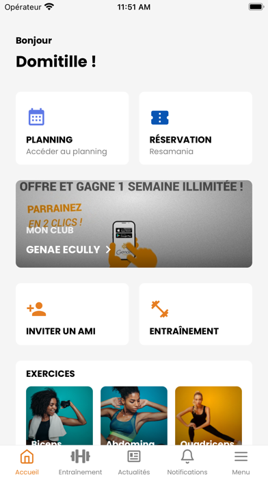 Genae Fitness Club Screenshot