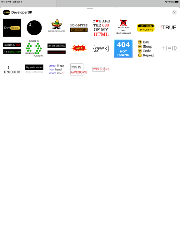 Screenshot #4 pour Developers Sticker