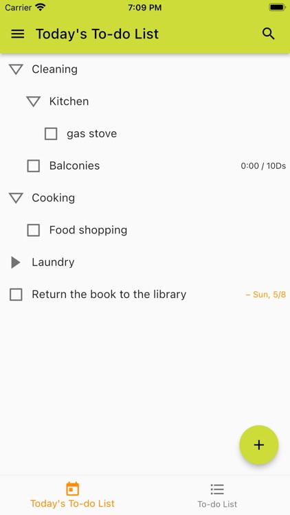 Hierarchical To-do List
