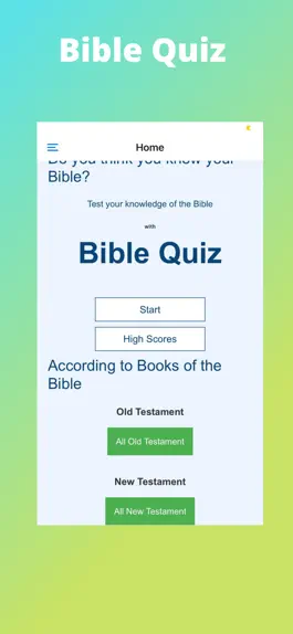 Game screenshot Bible Trivia Game App hack