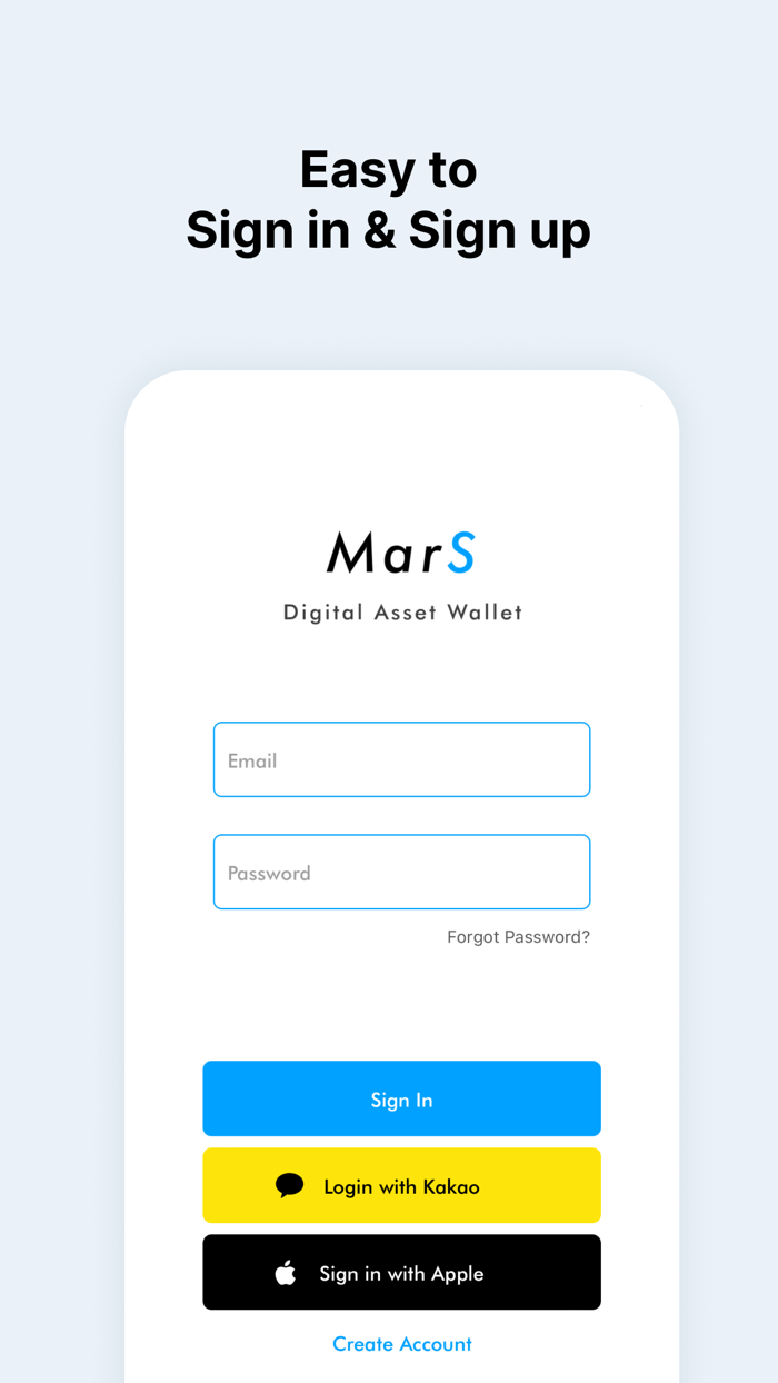 MarS Digital Asset Wallet