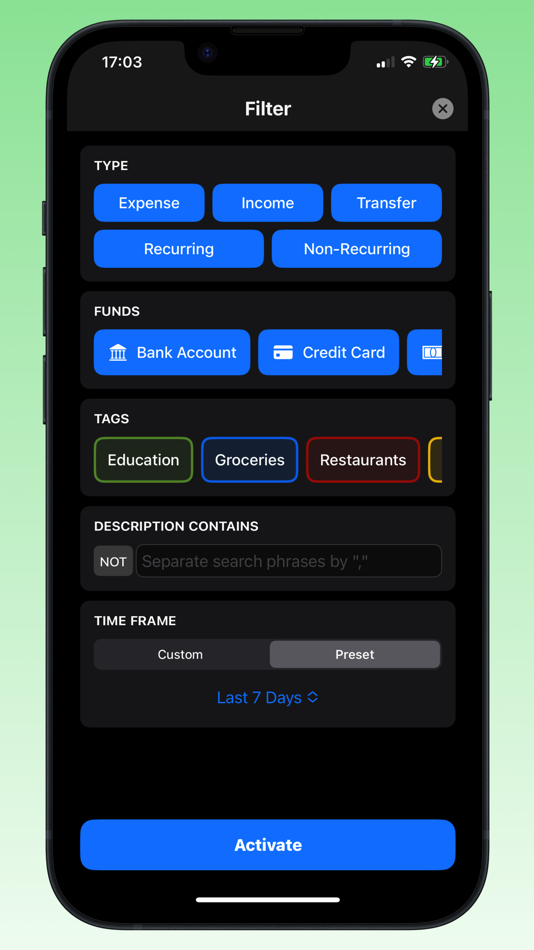 #5. Teller: Expense Tracker (iOS) 由: Marcus Rossel
