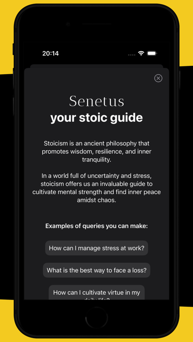 Senetus, your stoic guide Screenshot
