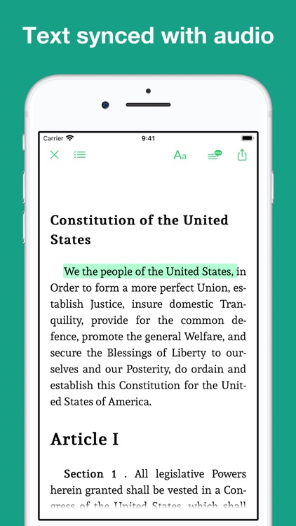 US Historical Documents -audio screenshot-3