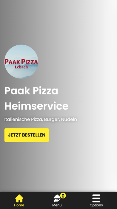 Paak Pizza Heimservice Screenshot