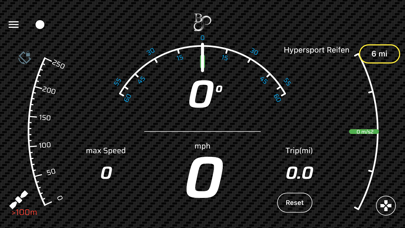 BikeSensor motorbike dashboard Screenshot