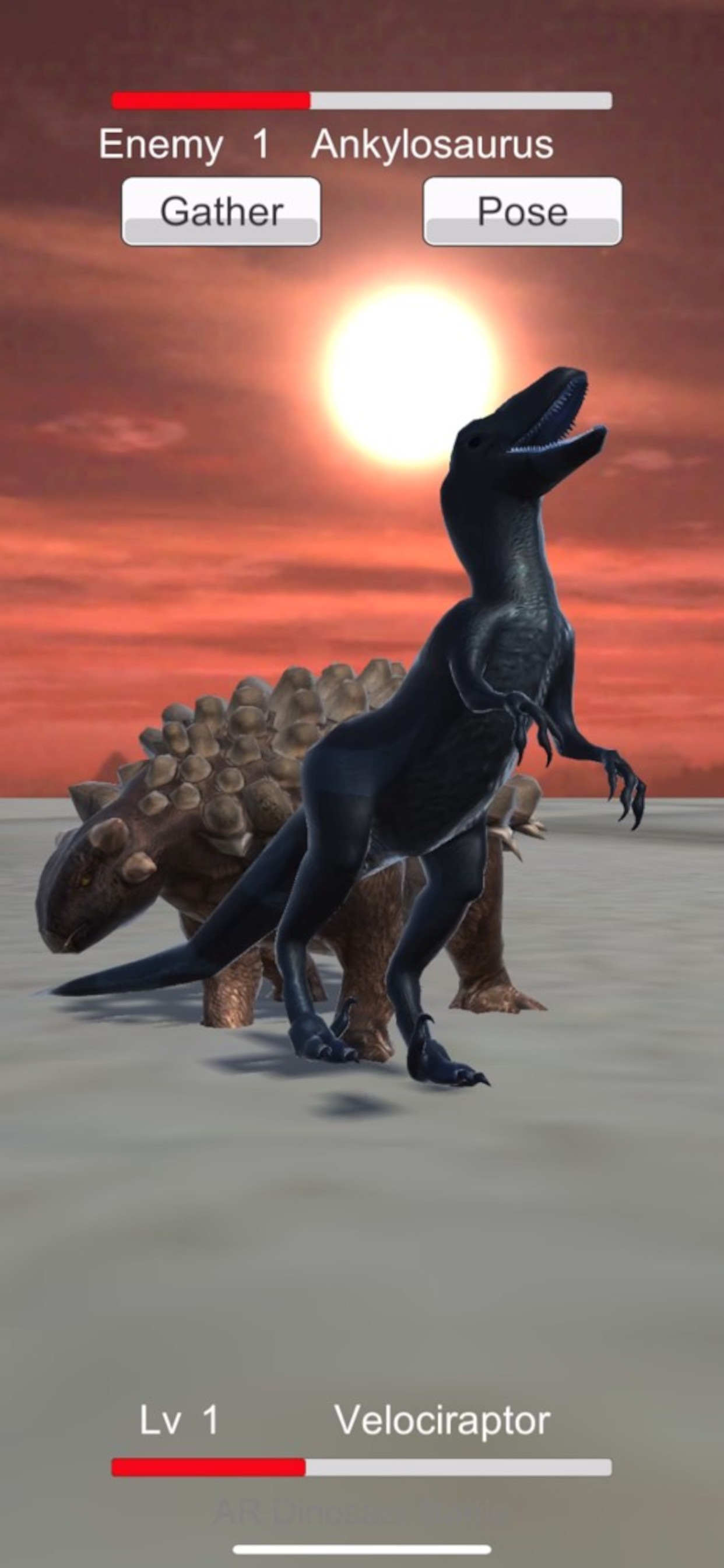 AR Dinosaur Battle (ARDB)