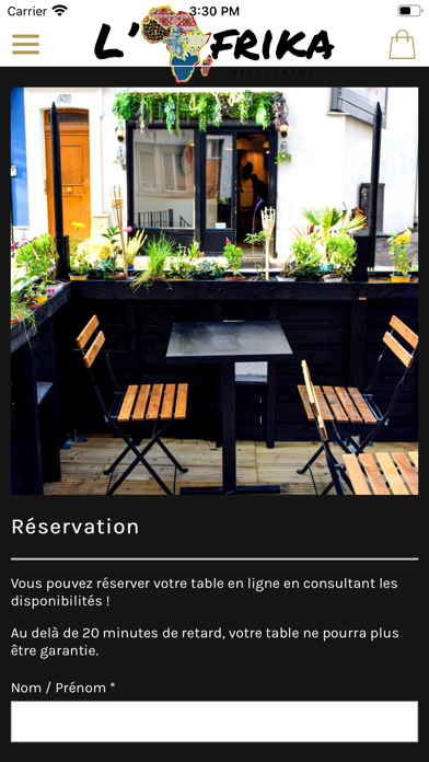 L'Afrika Restaurant Screenshot