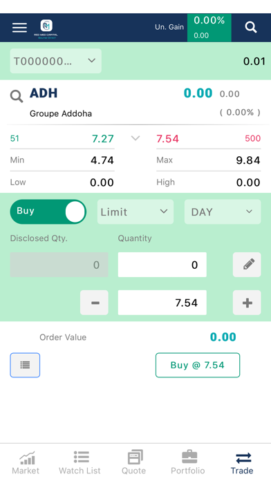 RED MED CAPITAL BOURSE DIRECT Screenshot