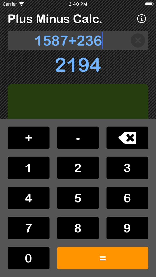#4. Plus Minus Calculator (iOS) By: Heng Jia Liang