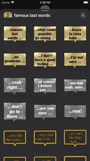 famous last words stickers problems & solutions and troubleshooting guide - 1