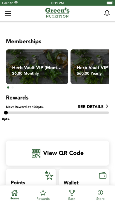 Greens Nutrition Screenshot