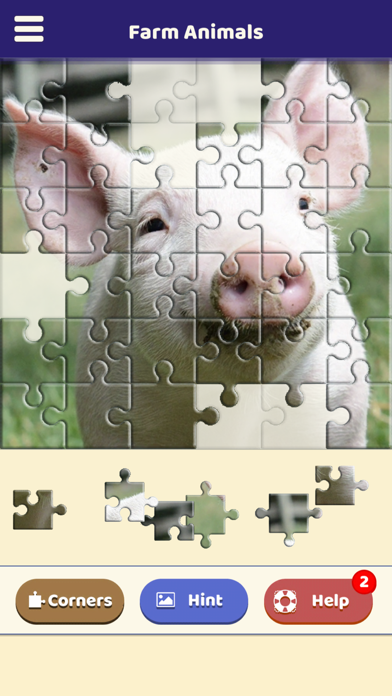 Farm Animals Jigsaw Puzzle Screenshot