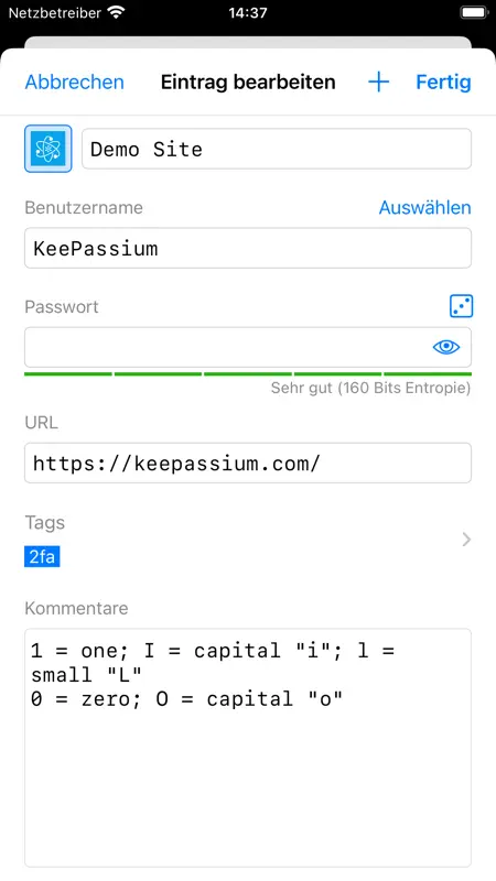 KeePassium Pro (KeePass) screenshot 7 of 9