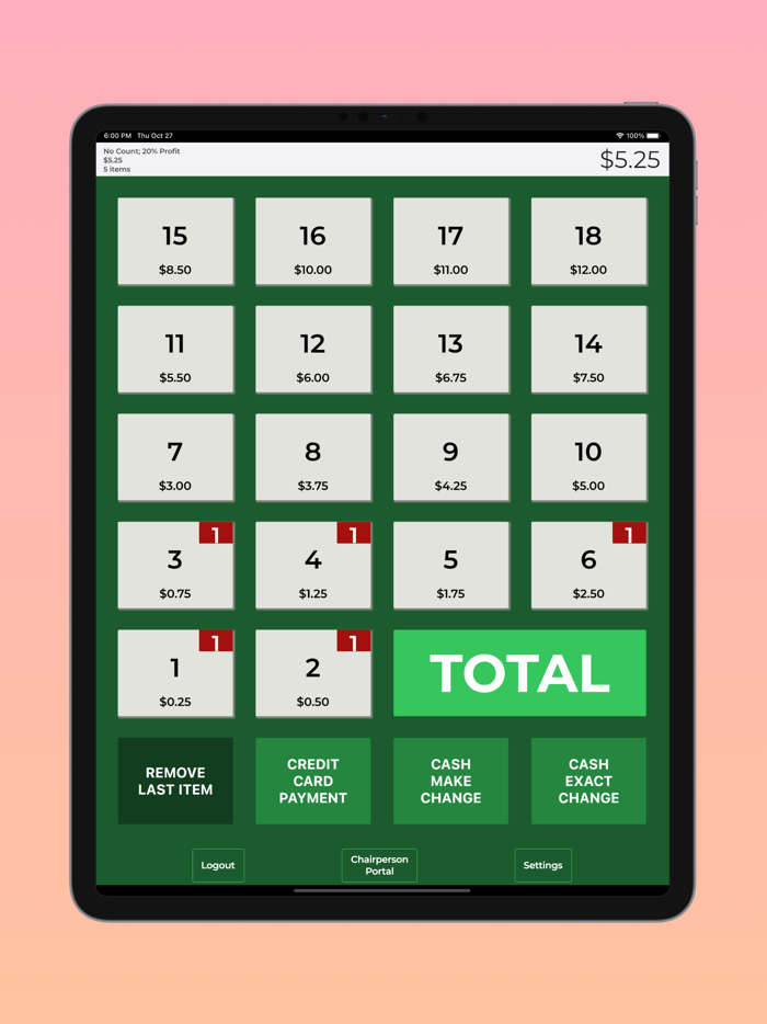 Holiday Shop Cash Register