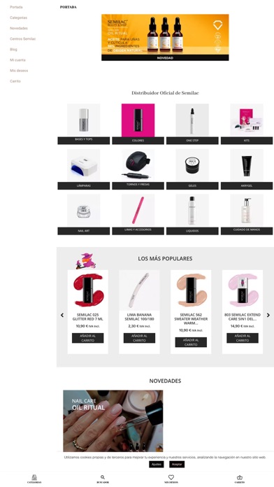 Semilac Beauty and Shop Screenshot