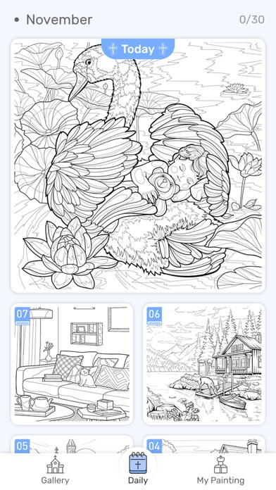 Bible Color Paint By Number Screenshot