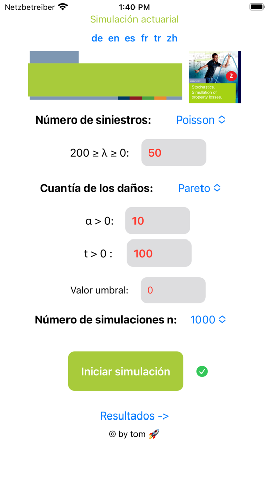 #5. Actuarial Simulation 2-base (iOS) 由: Thomas Schmidt