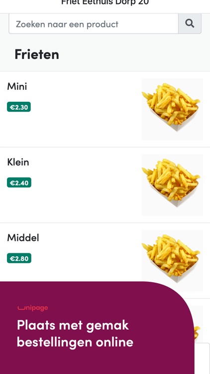 Friet Eethuis Dorp 20