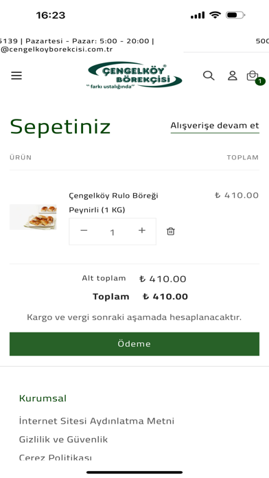 Çengelköy Börekçisi Screenshot
