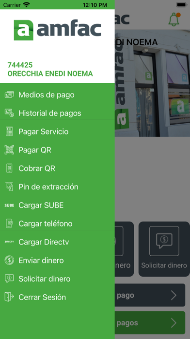 Billetera AMFAC Screenshot