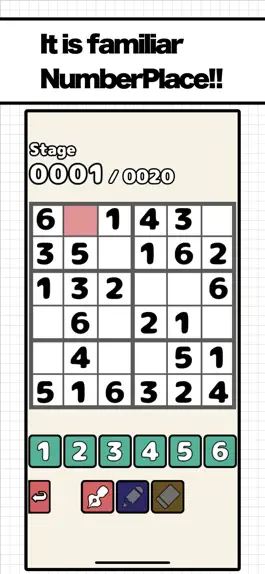 Game screenshot NumberPlace6x6 mod apk