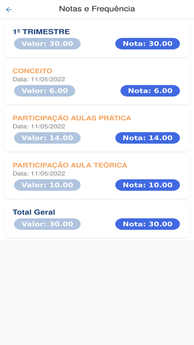Agenda Escola Liber Screenshot