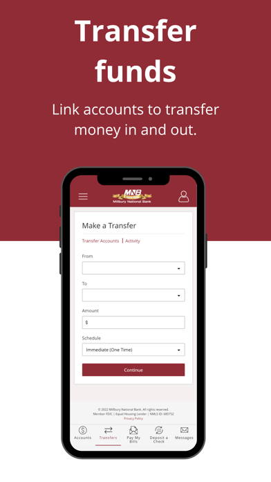 Millbury National Bank Mobile Screenshot