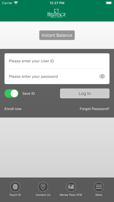Heritage Bank & Trust Screenshot