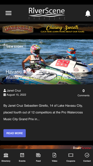 RiverScene Magazine Screenshot