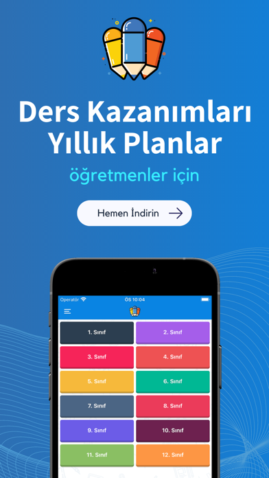 Ders Kazanımları - Yıllık Plan Screenshot