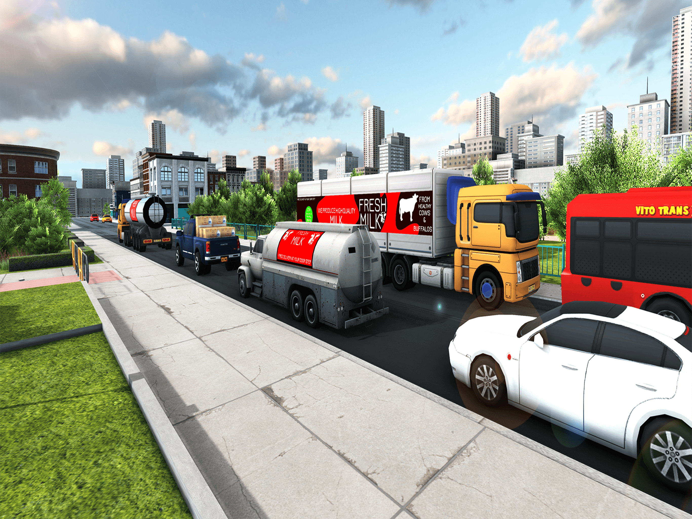 Milk Transporter Truck Sim