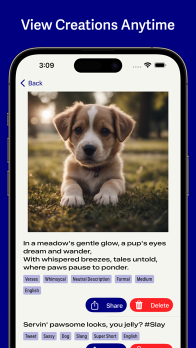 AI Photo Captions - 1000 Words Screenshot