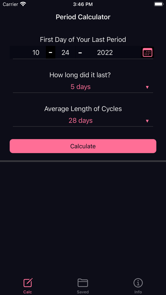 Period Calculator