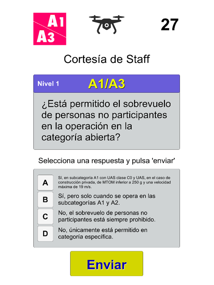 Test examen piloto dron AESA