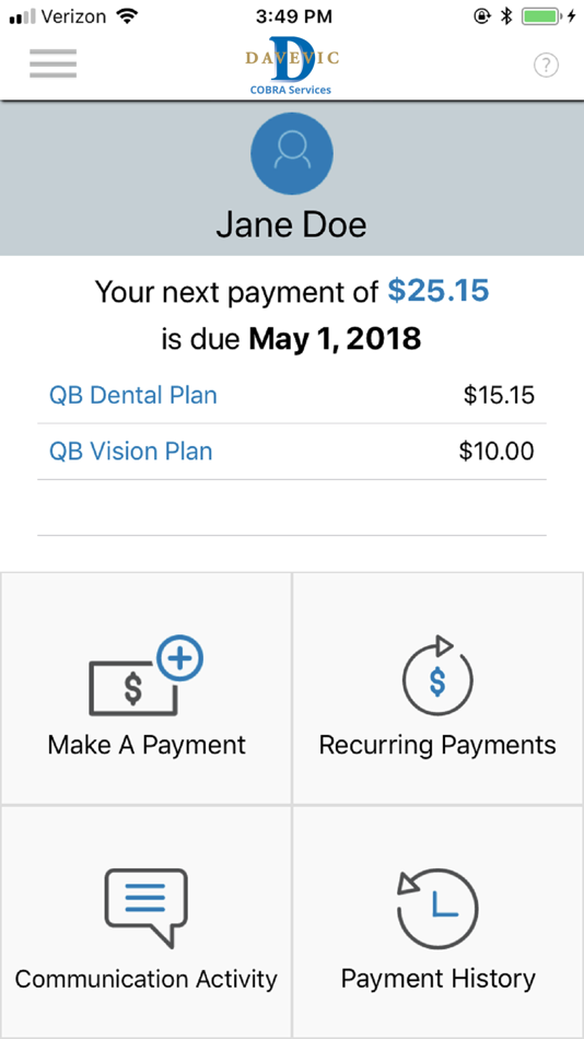 #2. Davevic COBRA Services (iOS) 由: Davevic Benefit Consultants, Inc.