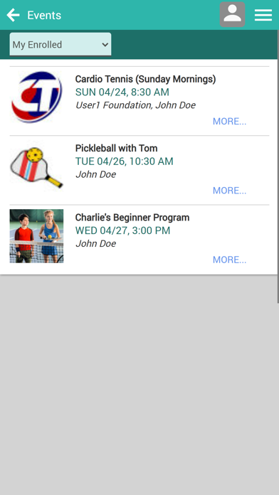 Center Court Tennis Club Screenshot