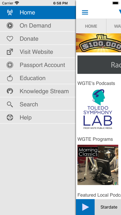WGTE App Screenshot