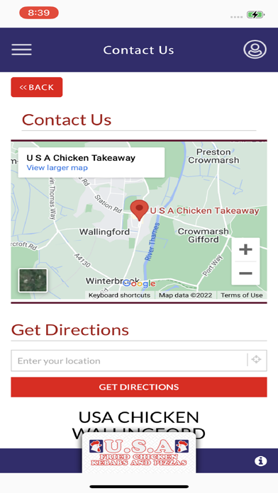 USA CHICKEN WALLINGFORD Screenshot