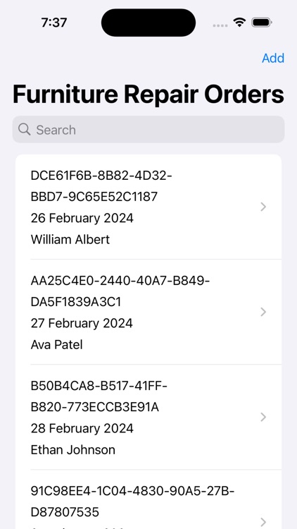 Furniture Repair Orders screenshot-3