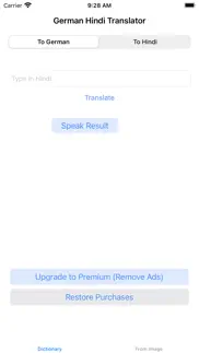german hindi translator iphone screenshot 3