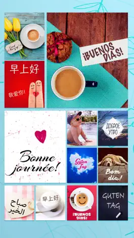 Game screenshot Good Morning Greeting Cards apk