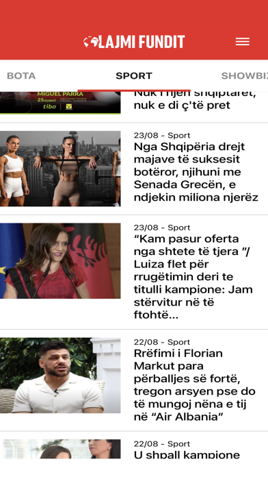 Lajmifundit.al Screenshot