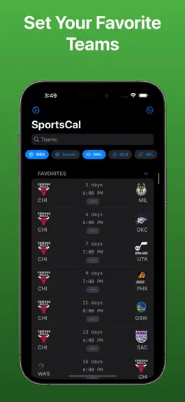 Game screenshot SportsCal - Live Sports Alerts mod apk