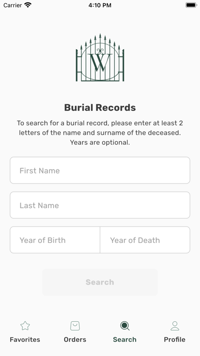 Woodlawn Cemetery Screenshot