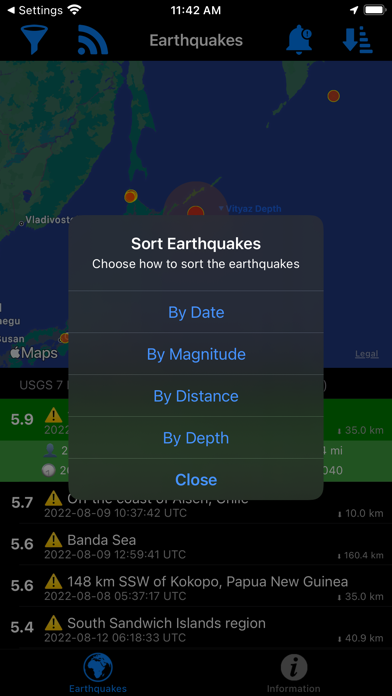 Wake up! Earthquake LITE Screenshot