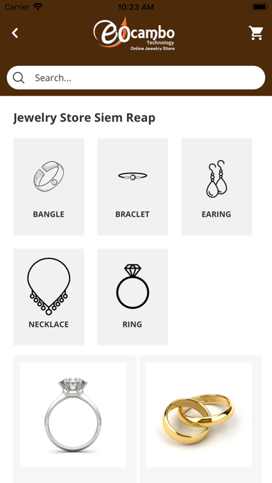 Online Jewelry Store Screenshot